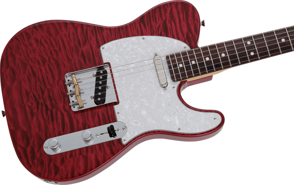 Fender 2024 Collection Made in Japan Hybrid II Telecaster - Quilt Red Beryl
