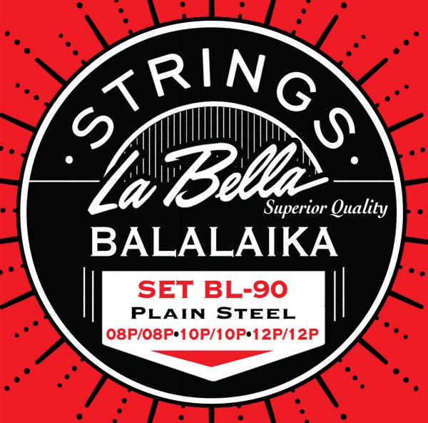 La Bella BL90 Balalaika Strings - 6-String - Loop Ends