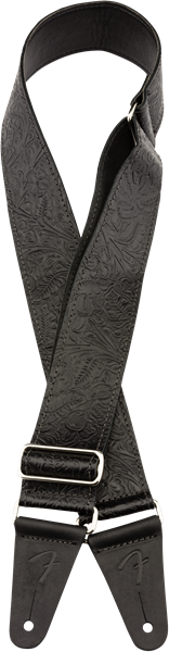 Fender tooled leather guitar strap sale