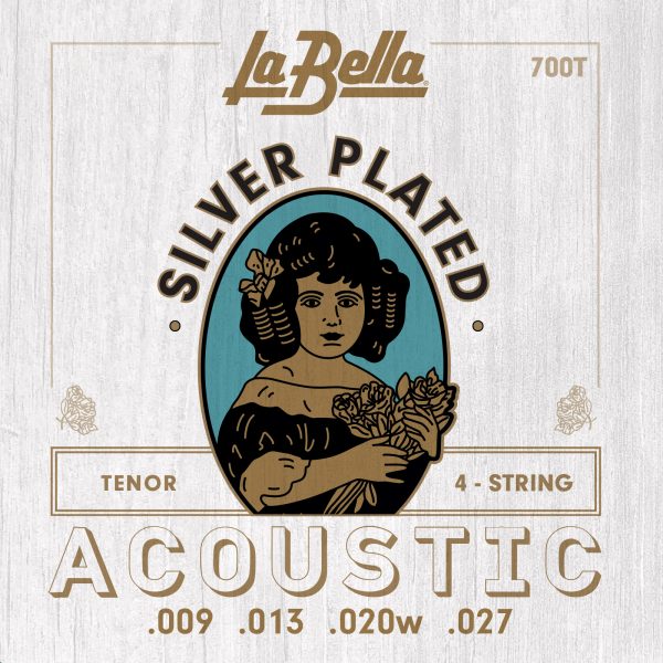 La Bella 700T Tenor Acoustic Guitar Strings - Silver-Plated - 9-27