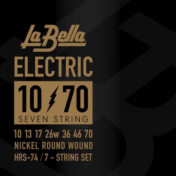 La Bella HRS-74 Electric Guitar Strings - 7-String - 10-70