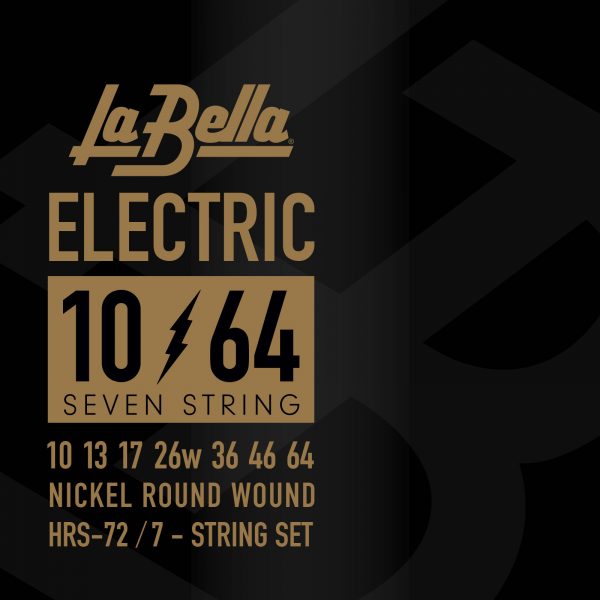 La Bella HRS-72 Electric Guitar Strings - 7-String - 10-64