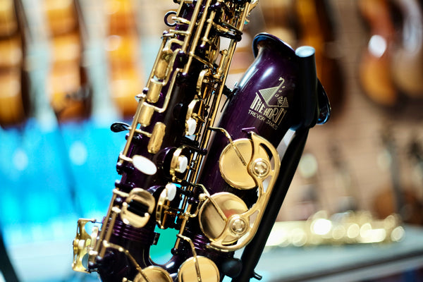 Trevor James Classic II Alto Saxophone - Purple/Gold Lacquer