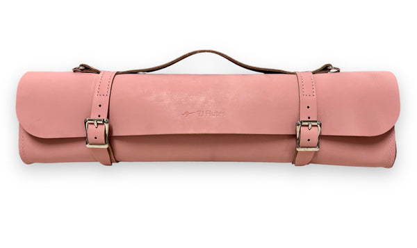 TJ Flutes Leather Case Cover - Old Pink