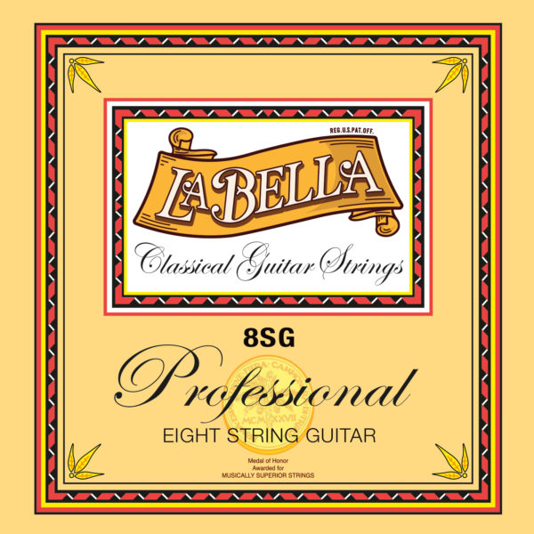 La Bella 8SG Professional 8-String Classical Guitar