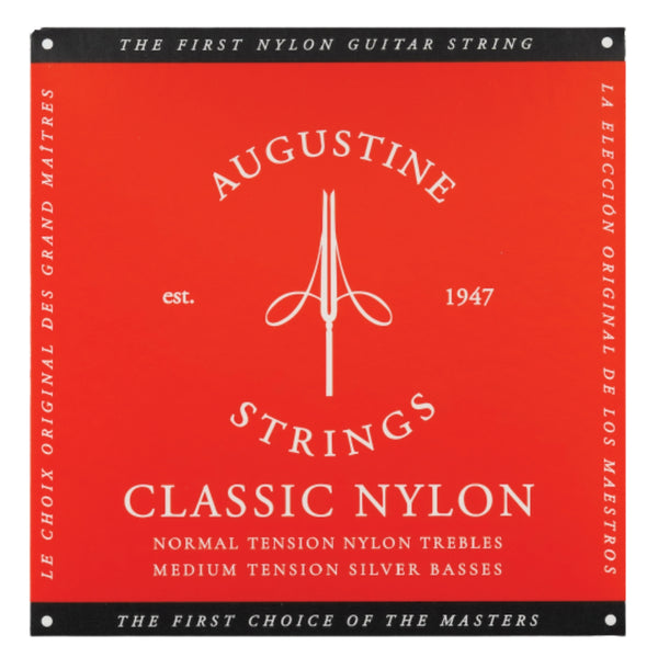 Augustine Classic Red Strings (Normal Tension Trebles/Medium Tension Basses)