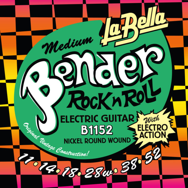 La Bella B1152 Medium Bender Electric Guitar Strings - Medium - 11-52