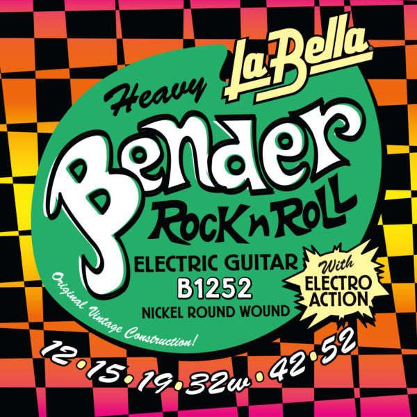 La Bella B1252 Heavy Bender Electric Guitar Strings - Heavy - 12-52