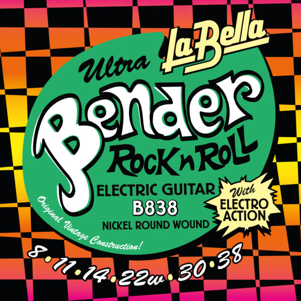 La Bella B838 Ultra Bender Electric Guitar Strings - Ultra Light - 8-38