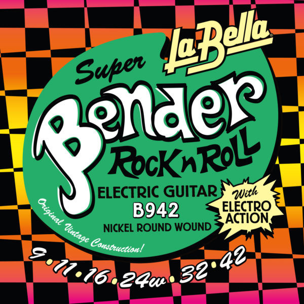 La Bella B942 Super Bender Electric Guitar Strings - Super Light - 9-42