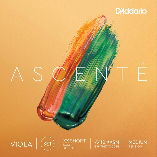 D'Addario Ascente Viola String Set Extra Extra Short Scale (12-13") A410 XXSM