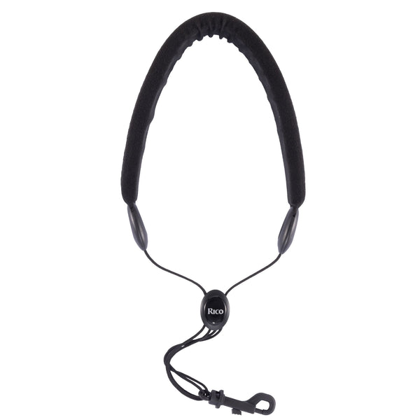 D'Addario SLA18 Padded Tenor/Baritone Saxophone Strap with Snap Hook - Black