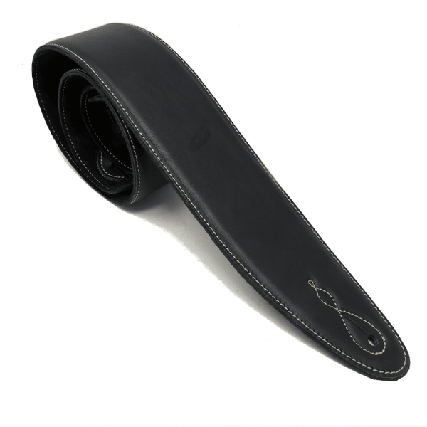 Leathergraft Pro Reversible Leather Guitar Strap - Black