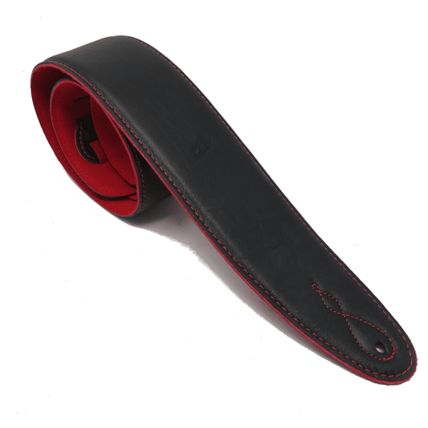 Leathergraft Pro Reversible Leather Guitar Strap - Red