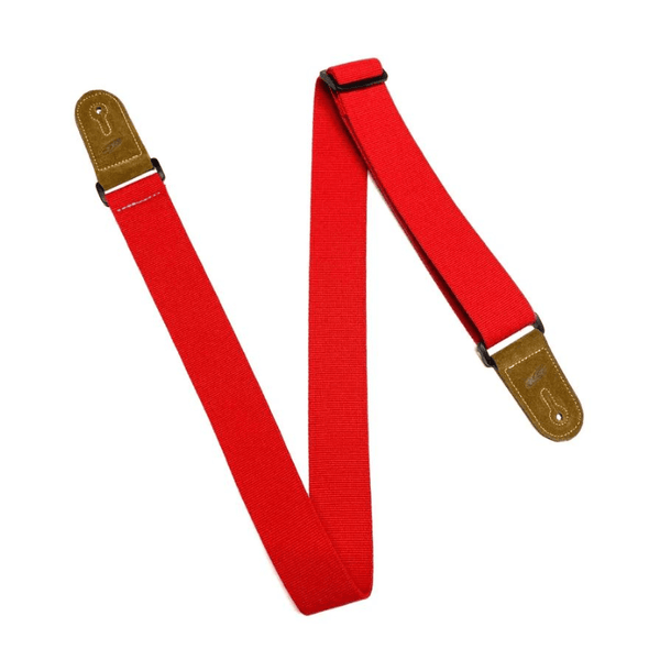 Leathergraft Cotton Web 2" Guitar Strap - Red