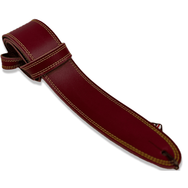 Leathergraft DM Standard Leather Guitar Strap - Red