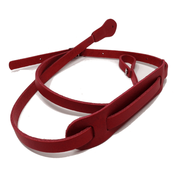 Leathergraft Leather Mandolin Strap - Red