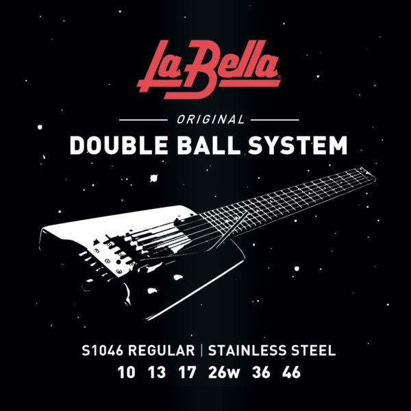 La Bella S1046 Double Ball Electric Guitar – Regular - 10-46