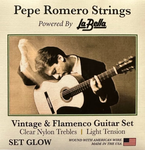 Pepe Romero Strings GLOW Classic Guitar String Set for Vintage & Flamenco