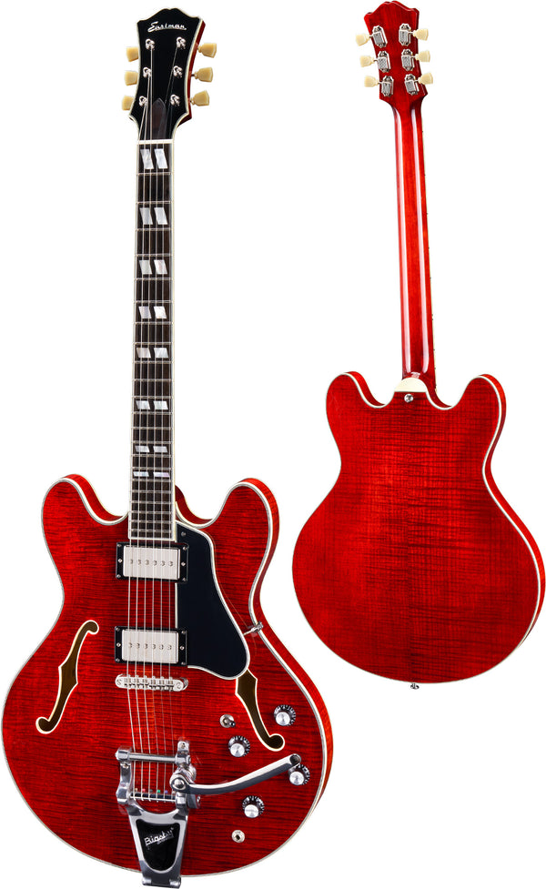 Eastman T486B Deluxe Thinline Electric Guitar - Red
