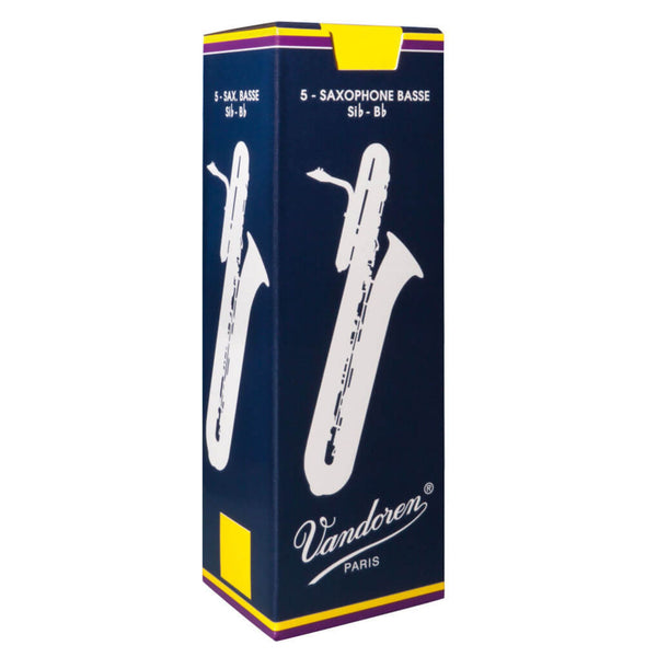 Vandoren Traditional Bass Saxophone Reeds SR254 - Strength 4