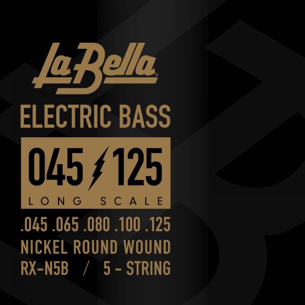 La Bella RX-N5B Electric Bass Strings - Nickel Round Wound - 5-String - 45-125