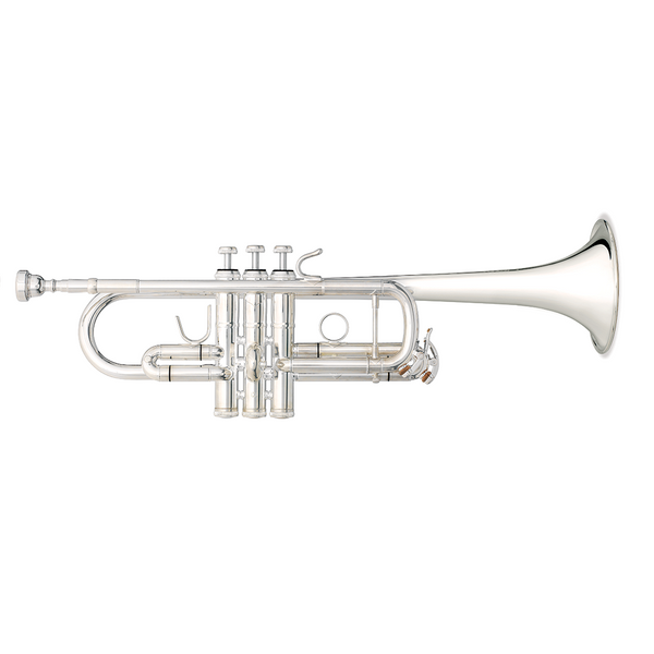 B&S Challenger II 3136/2LR-S Silver Plate Professional C Trumpet