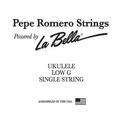 Pepe Romero Strings Low G Single String for Ukulele - Smooth Wound