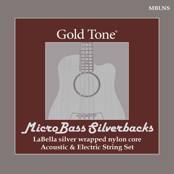 Gold Tone LaBella ‘Silverback’ Silver-Wrapped Nylon Strings